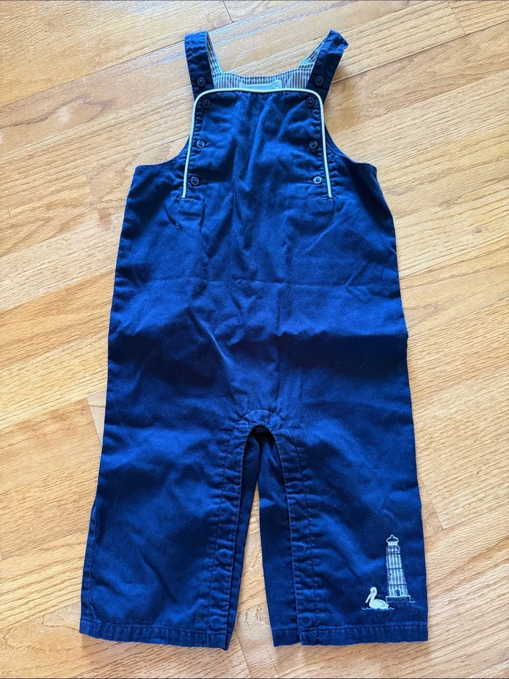 Janie and Jack Overall 6-12 mo Baby Boy Navy Blue